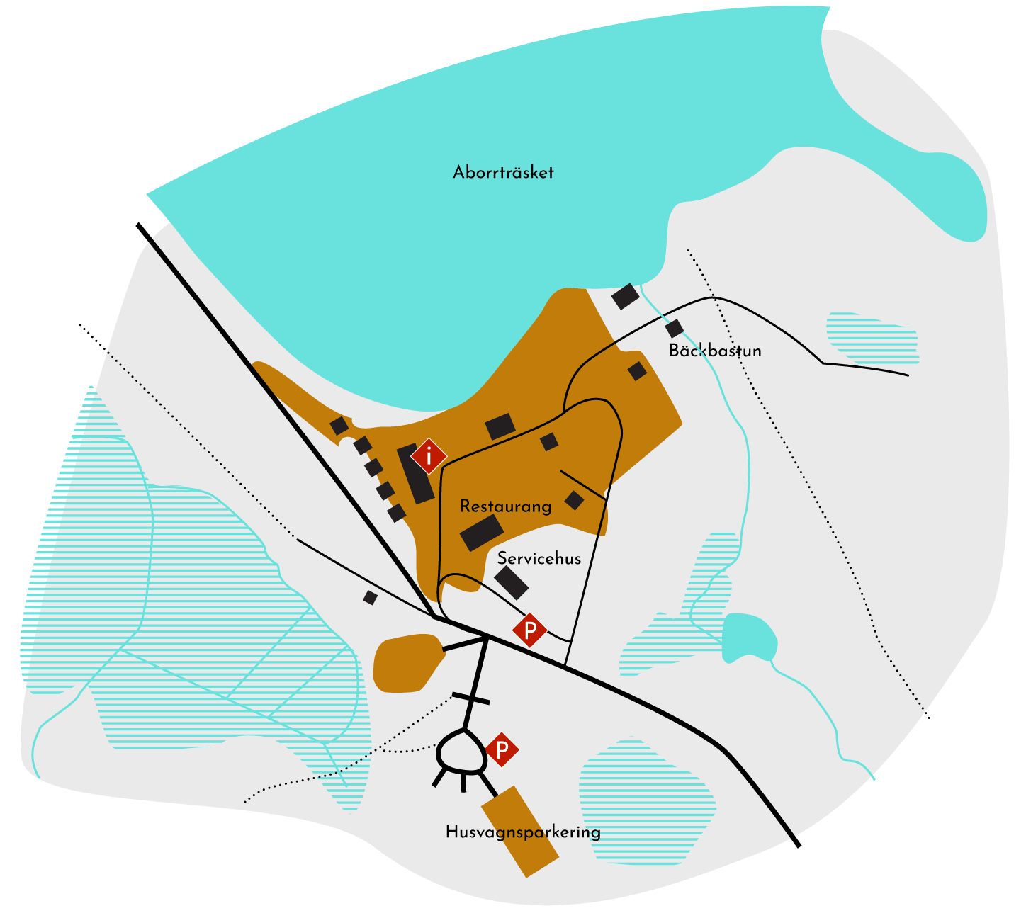 Karta över vägen till Kronogård